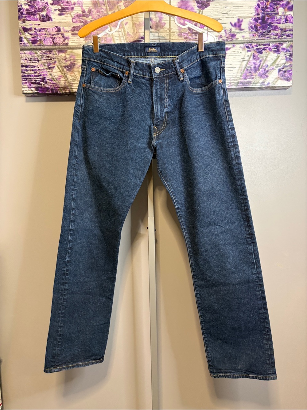 Polo Ralph Lauren Indigo Classic Fit Straight-Leg Men's Jeans Size 33x32